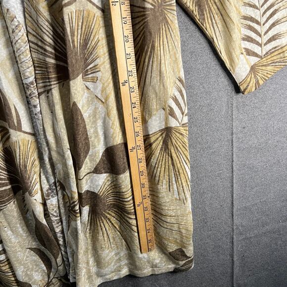 Girl With Curves Knit Palm Cardigan Neutral Palm Size 1X - Picture 7 of 13